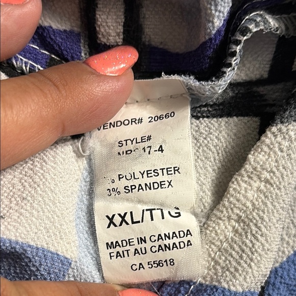 Northern Reflections Stylish Blue and Black Shirt, size XXL - Picture 6 of 7